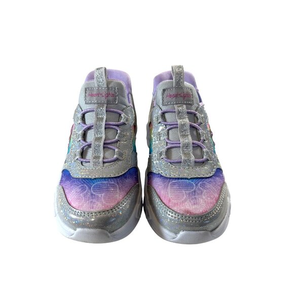 Skechers Hands Free Slip -ins Toddler Sneakers Light-Ups Purple Multi Size 9 - Picture 1 of 9
